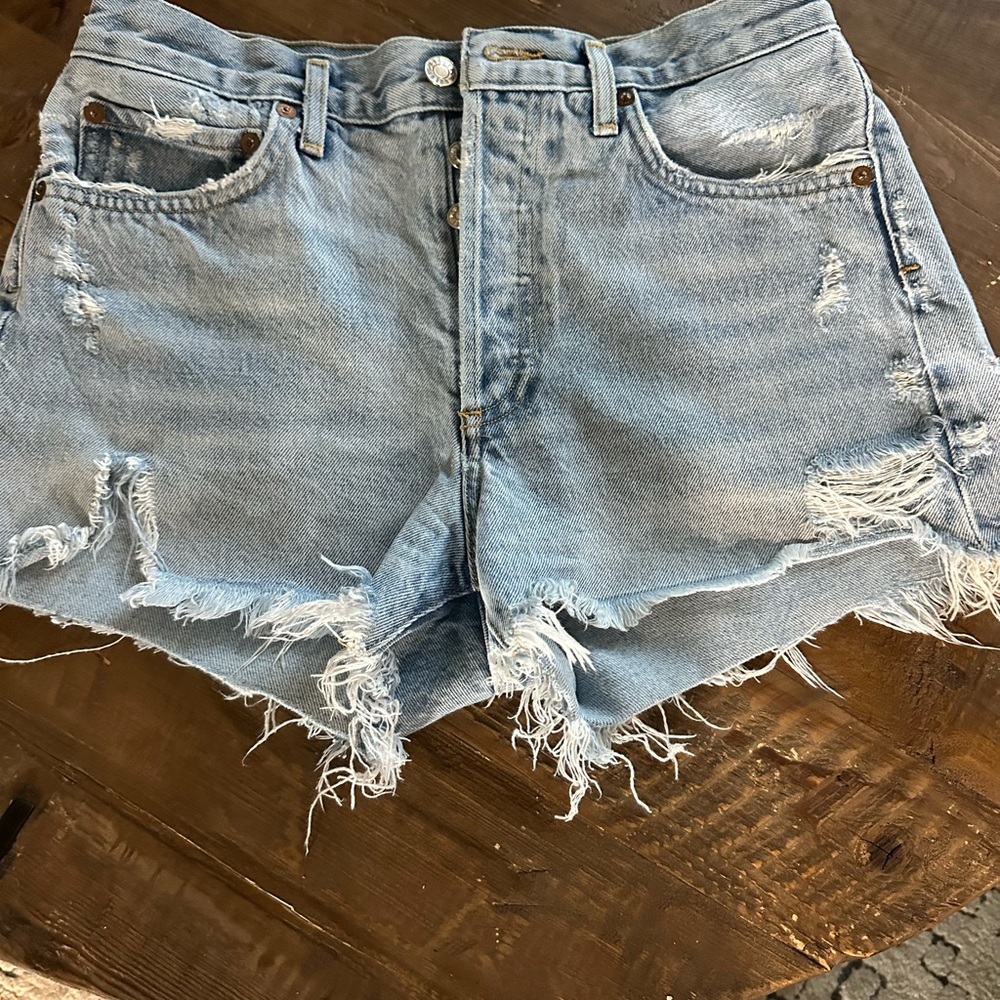 Agolde Parker denim shorts in swapmeet